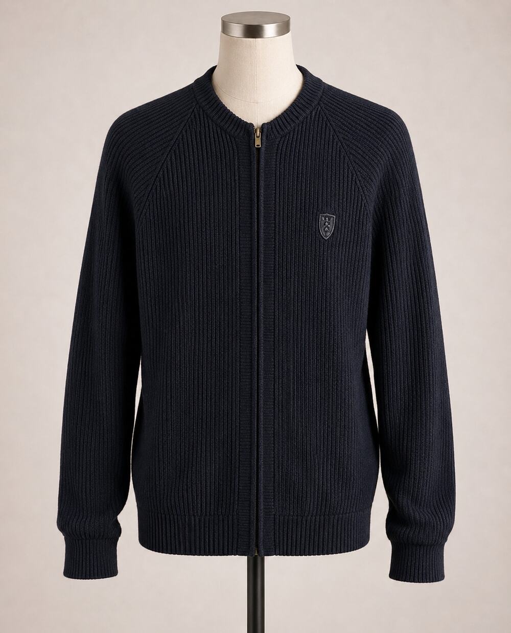 Vintage Wool Cardigan Sweater Black Penguin Seattle Knitt 1940s